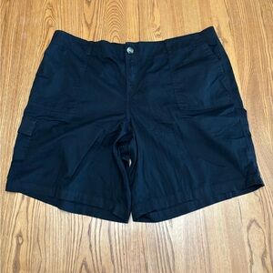 Sonoma Black Cargo Shorts Comfortable Cotton Blend